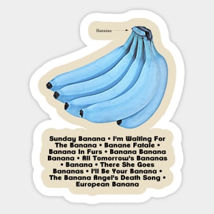 Velvet Banana & Banana Sticker